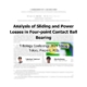 Analysis of Sliding and Power Losses in Four-point Contact Ball Bearing, presented at Tribology Conference 2024 Spring Tokyo, Preprint, A13.